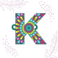 Indianvibez Alphabet K Wooden Rakhi - Kids Rakhi - Swadesiicart
