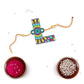 Indianvibez Alphabet L Wooden Rakhi - Kids Rakhi - Swadesiicart