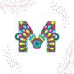 Indianvibez Alphabet M Wooden Rakhi - Kids Rakhi - Swadesiicart