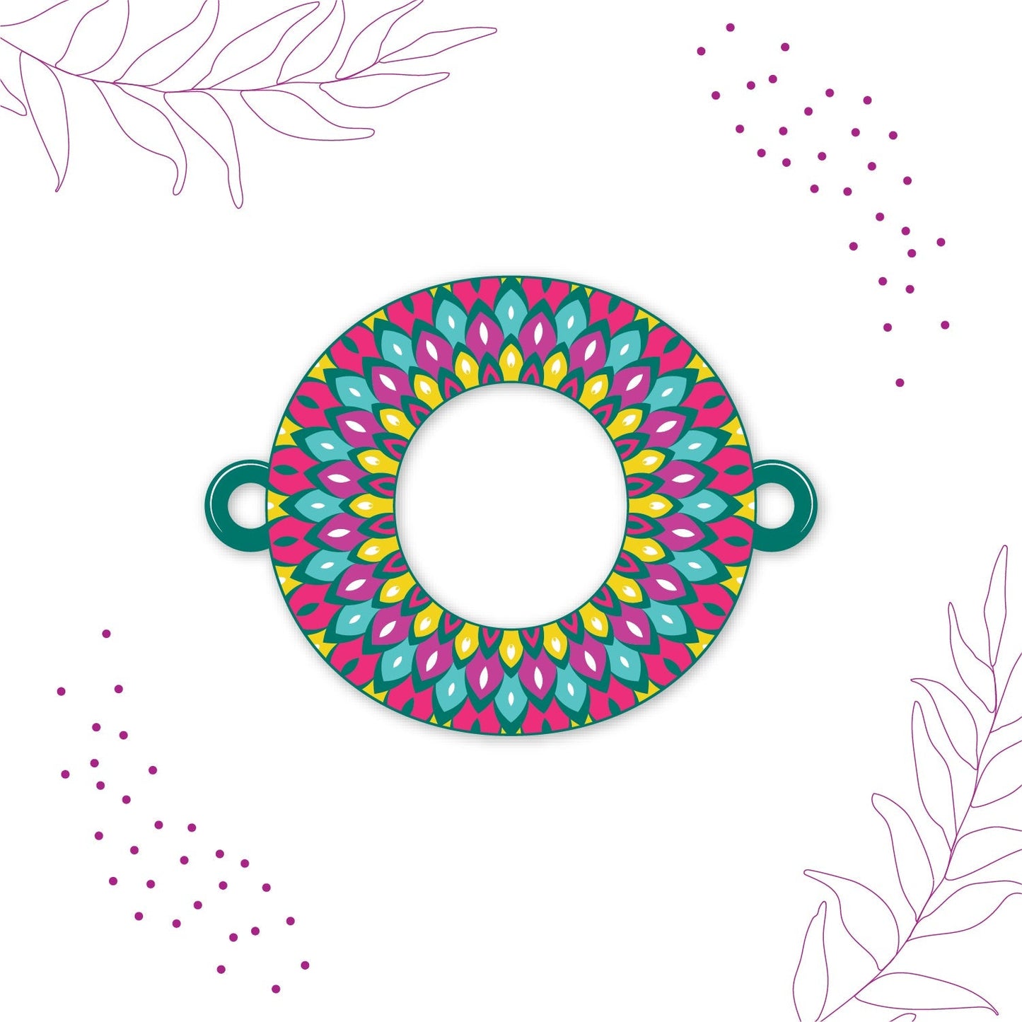 Indianvibez Alphabet O Wooden Rakhi - Kids Rakhi - Swadesiicart