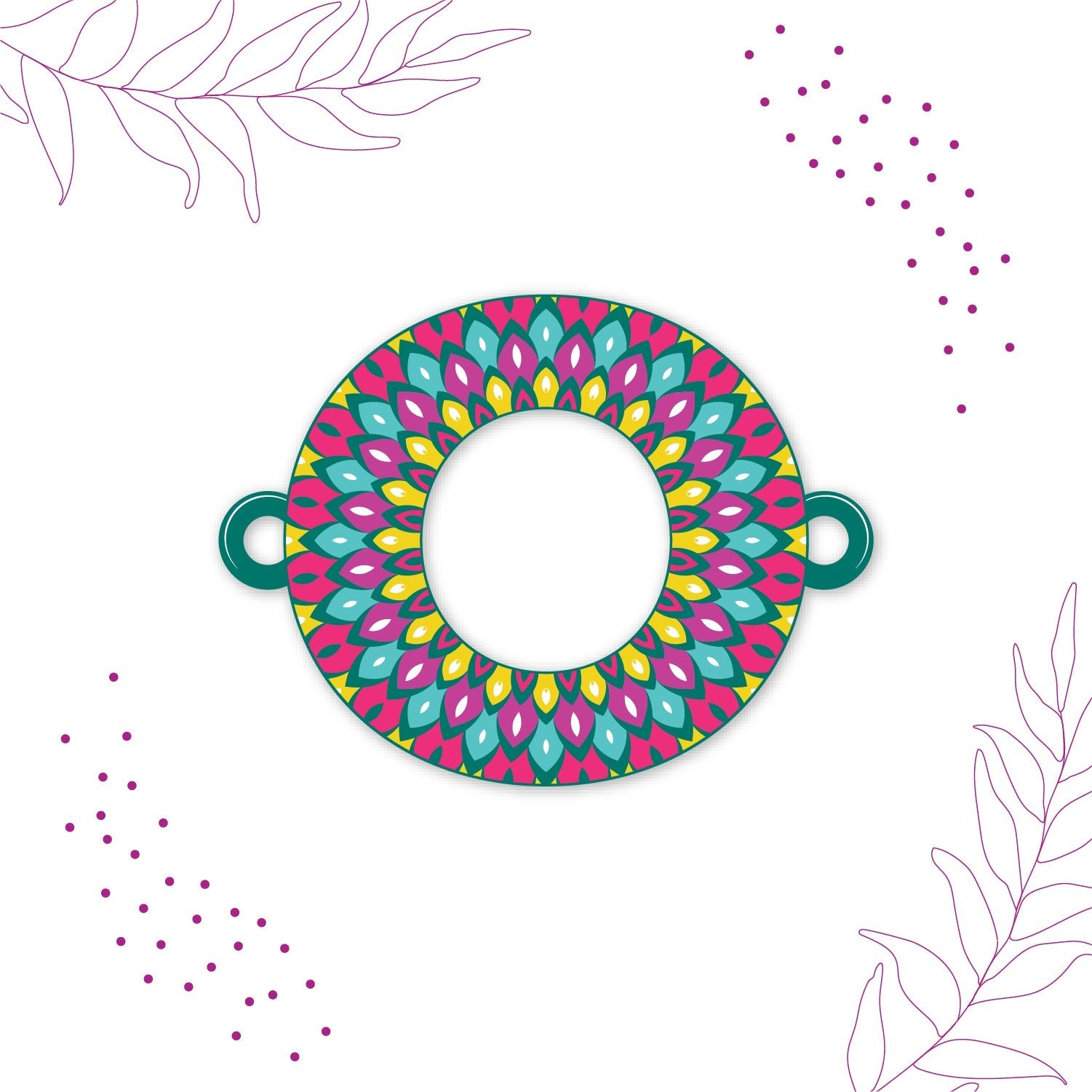 Indianvibez Alphabet O Wooden Rakhi - Kids Rakhi - Swadesiicart