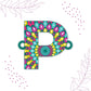 Indianvibez Alphabet P Wooden Rakhi - Kids Rakhi - Swadesiicart