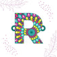 Indianvibez Alphabet R Wooden Rakhi - Kids Rakhi - Swadesiicart