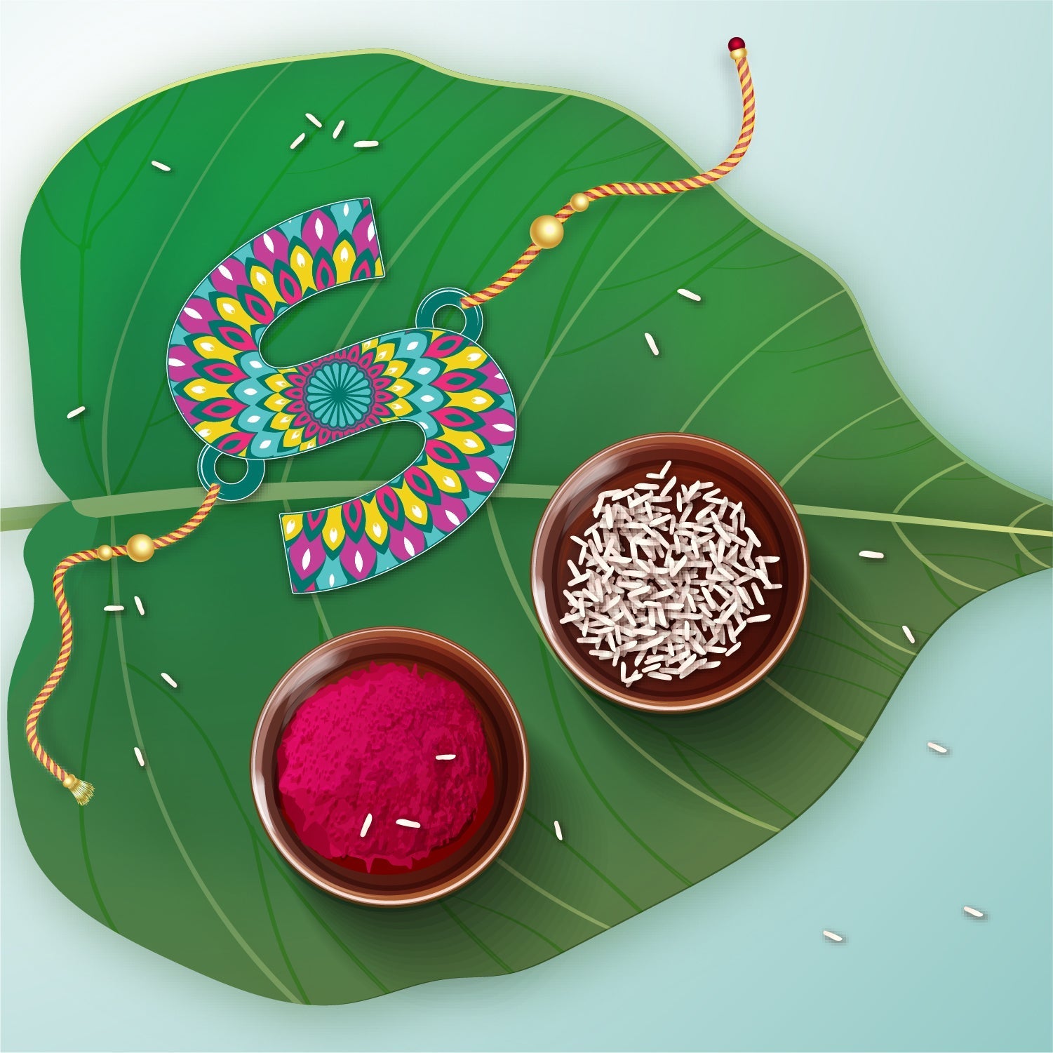 Indianvibez Alphabet S Wooden Rakhi - Kids Rakhi - Swadesiicart