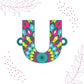 Indianvibez Alphabet U Wooden Rakhi - Kids Rakhi - Swadesiicart