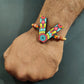 Indianvibez Alphabet V Wooden Rakhi - Kids Rakhi - Swadesiicart