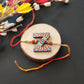 Indianvibez Alphabet Z Wooden Rakhi - Kids Rakhi - Swadesiicart