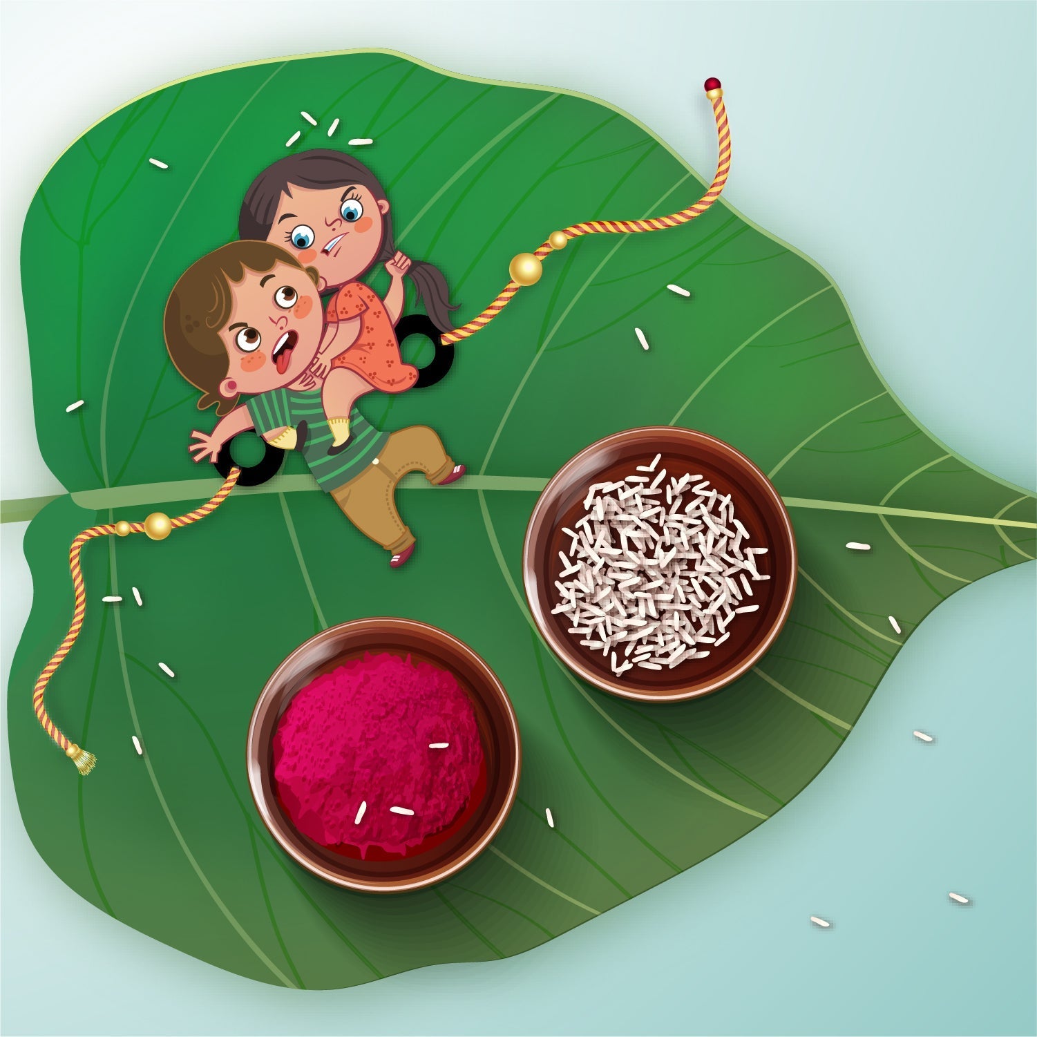 Indianvibez Annoying Brother Wooden Rakhi with Rudraksha, Funny & Quirky Rakhi for Bhaiya, Shop India - Kids Rakhi - Swadesiicart