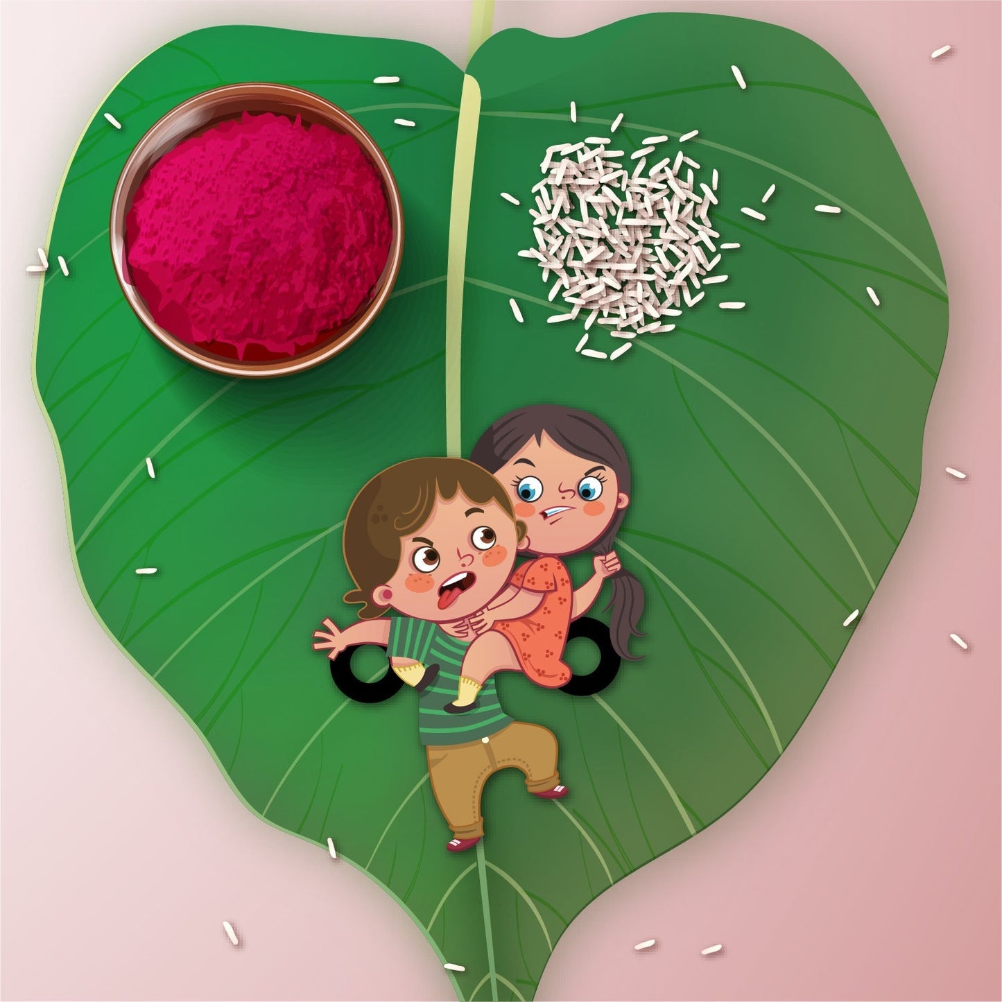Indianvibez Annoying Brother Wooden Rakhi with Rudraksha, Funny & Quirky Rakhi for Bhaiya, Shop India - Kids Rakhi - Swadesiicart