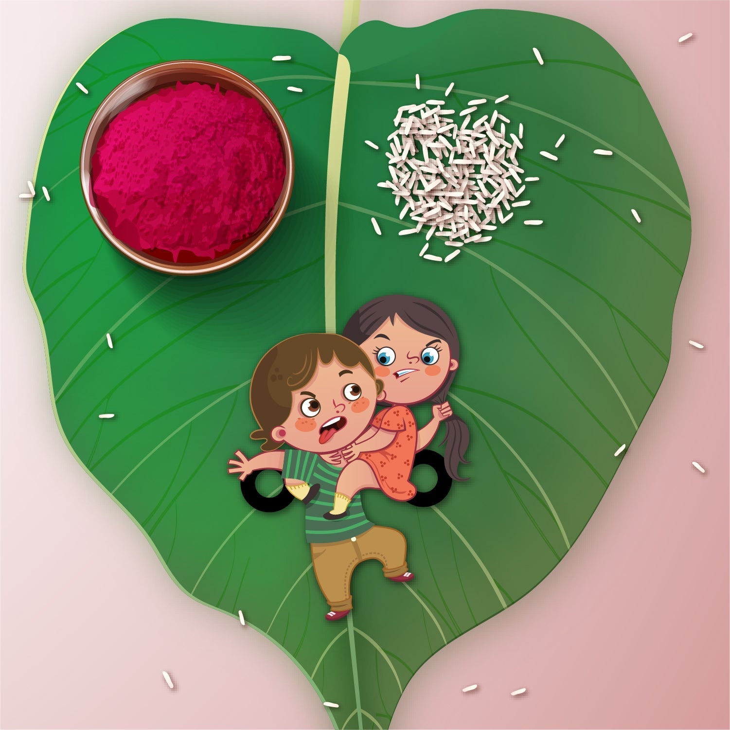 Indianvibez Annoying Brother Wooden Rakhi with Rudraksha, Funny & Quirky Rakhi for Bhaiya, Shop India - Kids Rakhi - Swadesiicart