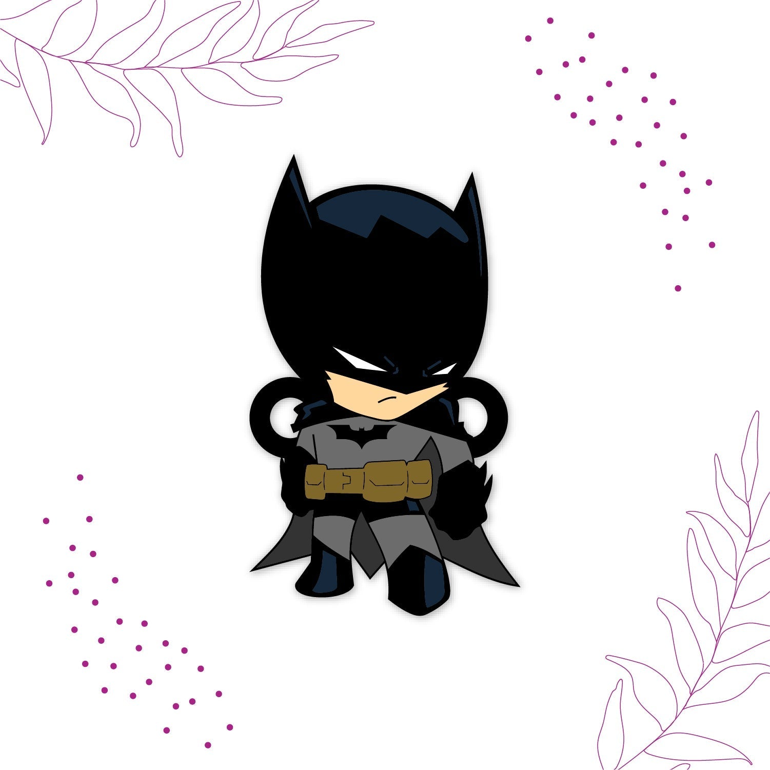 Indianvibez Batman Wooden Rakhi - Kids Rakhi - Swadesiicart