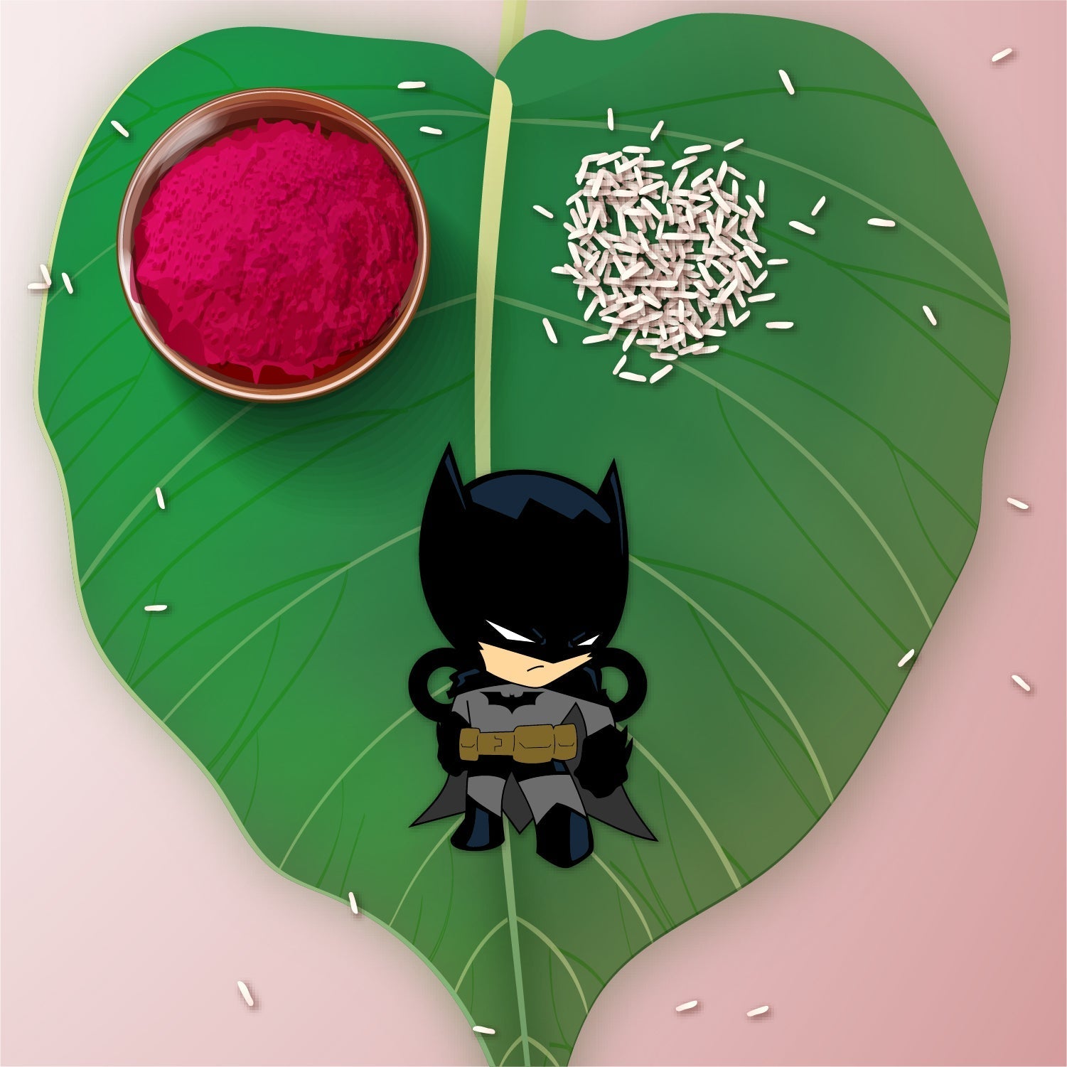 Indianvibez Batman Wooden Rakhi - Kids Rakhi - Swadesiicart
