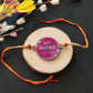 Indianvibez Best Brother in the World Wooden Rakhi with Rudraksha Thread| Rakhi for Bhaiya, Shop India - Kids Rakhi - Swadesiicart