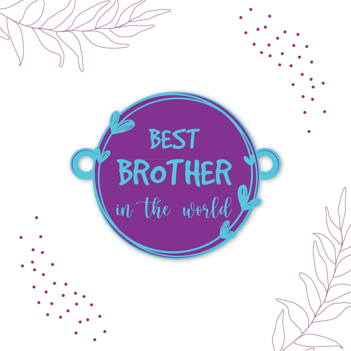 Indianvibez Best Brother in the World Wooden Rakhi with Rudraksha Thread| Rakhi for Bhaiya, Shop India - Kids Rakhi - Swadesiicart