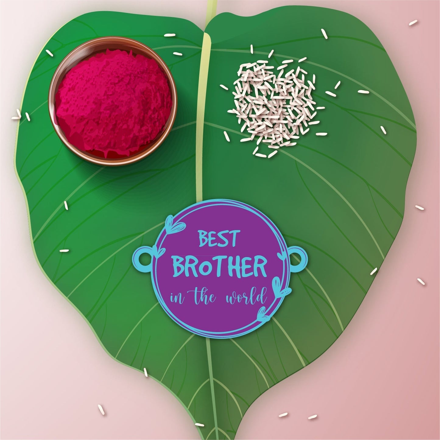 Indianvibez Best Brother in the World Wooden Rakhi with Rudraksha Thread| Rakhi for Bhaiya, Shop India - Kids Rakhi - Swadesiicart