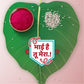 Indianvibez Bhai Hai Tu Mera Wooden Rakhi with Rudraksha, Quote Rakhi for Brother, Shop India - Kids Rakhi - Swadesiicart