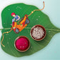 Indianvibez Biker Bhai Wooden Rakhi with Rudraksha, Motorcycle Rakhi for Bro, Shop India - Kids Rakhi - Swadesiicart