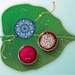 Indianvibez Ethnic Mandala Wooden Rakhi with Rudraksha, Divine Rakhi for Brother| - Kids Rakhi - Swadesiicart