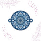 Indianvibez Ethnic Mandala Wooden Rakhi with Rudraksha, Divine Rakhi for Brother| - Kids Rakhi - Swadesiicart