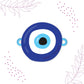 Indianvibez Evil Eye Rakhi with Rudraksha Thread, Rakhi for Brother - Kids Rakhi - Swadesiicart