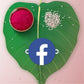 Indianvibez Facebook Wooden Rakhi with Rudraksha, Social Media Rakhi for Bro, Shop India - Kids Rakhi - Swadesiicart