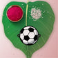 Indianvibez Football Wooden Rakhi with Rudraksha, Soccer Rakhi for Bro, Shop India - Kids Rakhi - Swadesiicart