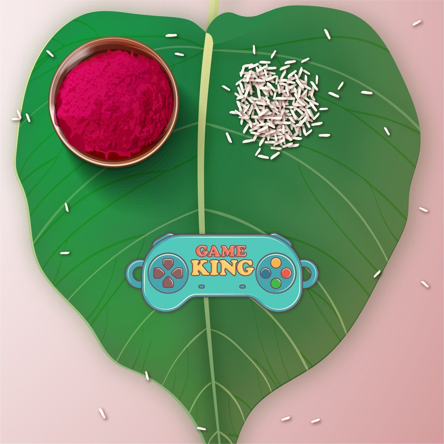 Indianvibez Gamer King Bhai Wooden Rakhi with Rudraksha, Gaming Rakhi for Bro, Shop India - Kids Rakhi - Swadesiicart