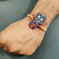 Indianvibez Protective Hamsa Rakhi, Wooden Rakhi with Rudraksha Thread - Kids Rakhi - Swadesiicart