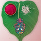 Indianvibez Protective Hamsa Rakhi, Wooden Rakhi with Rudraksha Thread - Kids Rakhi - Swadesiicart