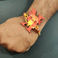 Indianvibez Royal King Bhai Wooden Rakhi, Rudraksha Rakhi for Brother - Kids Rakhi - Swadesiicart