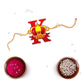 Indianvibez Royal King Bhai Wooden Rakhi, Rudraksha Rakhi for Brother - Kids Rakhi - Swadesiicart