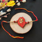 Indianvibez Mufasa Wooden Rakhi with Rudraksha, Lion King Rakhi for Brother, Shop India - Kids Rakhi - Swadesiicart