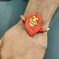 Indianvibez Mufasa Wooden Rakhi with Rudraksha, Lion King Rakhi for Brother, Shop India - Kids Rakhi - Swadesiicart