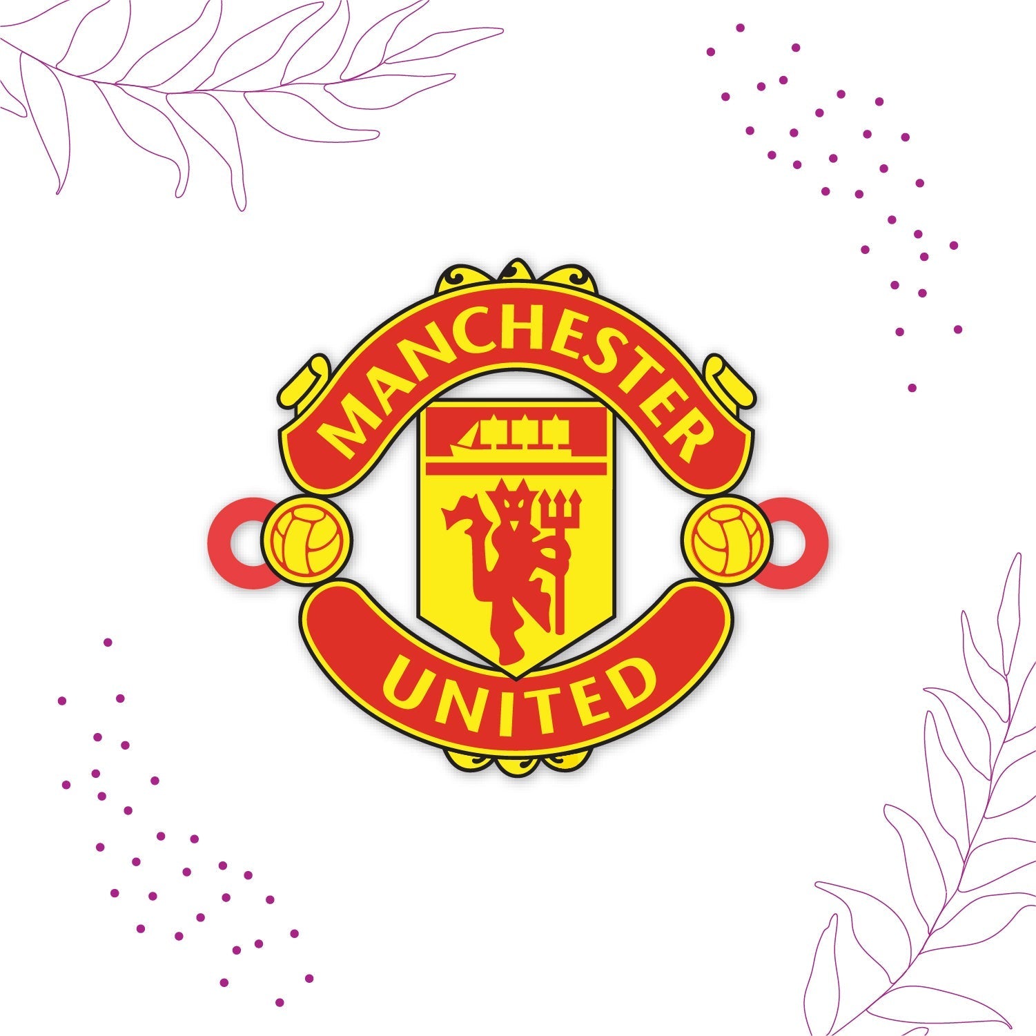 Indianvibez Manchester United Wooden Rakhi with Rudraksha, Football Rakhi for Bro, Shop India - Kids Rakhi - Swadesiicart