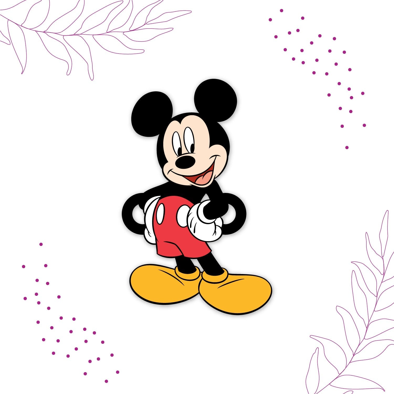 Indianvibez Mickey Wooden Rakhi with Rudraksha, Cartoon Rakhi for Brother, Shop India - Kids Rakhi - Swadesiicart