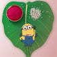 Indianvibez Minion Wooden Rakhi with Rudraksha, Funny Rakhi for Bro, Shop India - Kids Rakhi - Swadesiicart