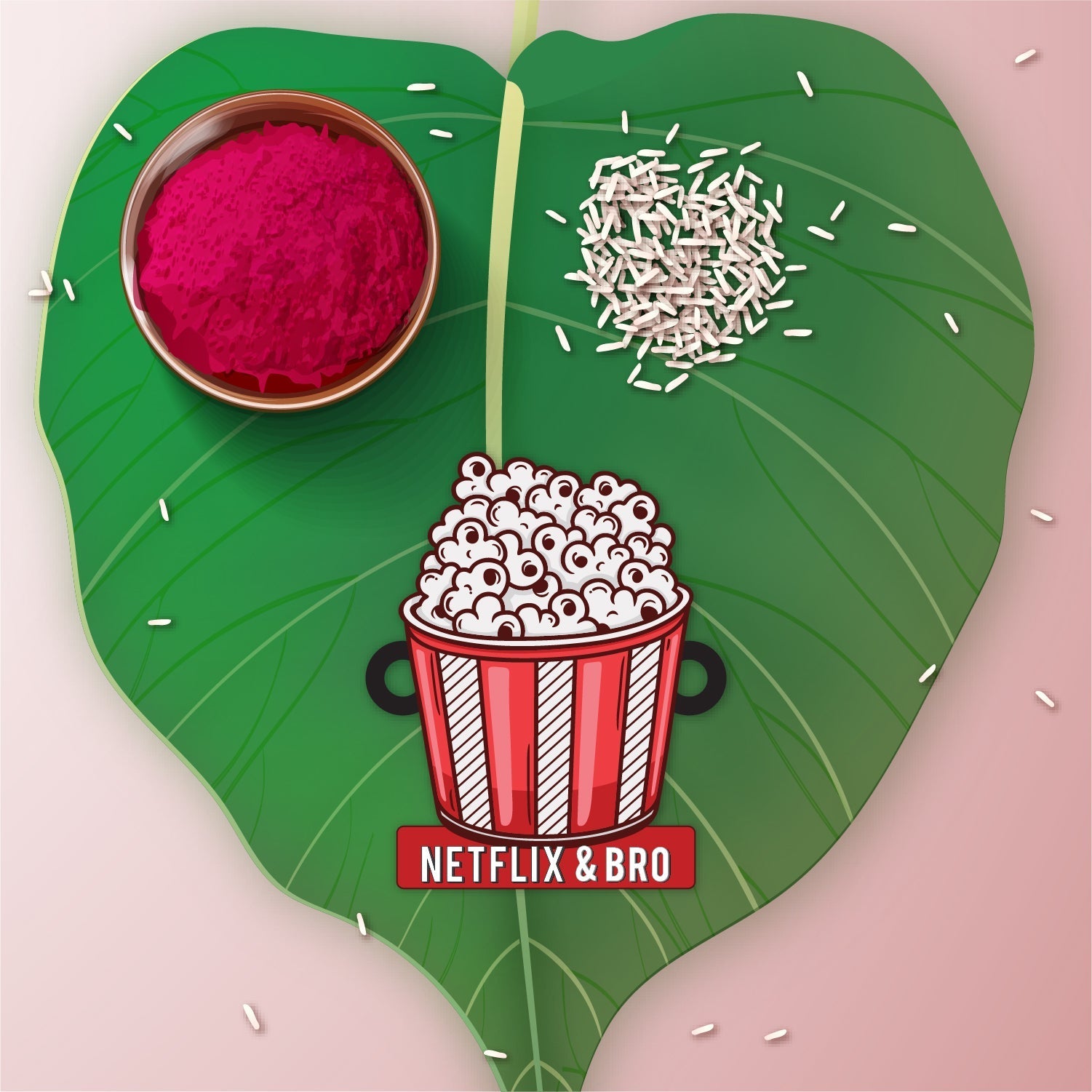 Indianvibez Netflix & Bro Wooden Rakhi with Rudraksha, Chill Bhai Rakhi, Shop India - Kids Rakhi - Swadesiicart