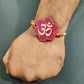 Indianvibez Om Wooden Rakhi with Rudraksha Thread, Rakhi for Brother - Kids Rakhi - Swadesiicart