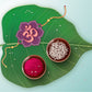 Indianvibez Om Wooden Rakhi with Rudraksha Thread, Rakhi for Brother - Kids Rakhi - Swadesiicart