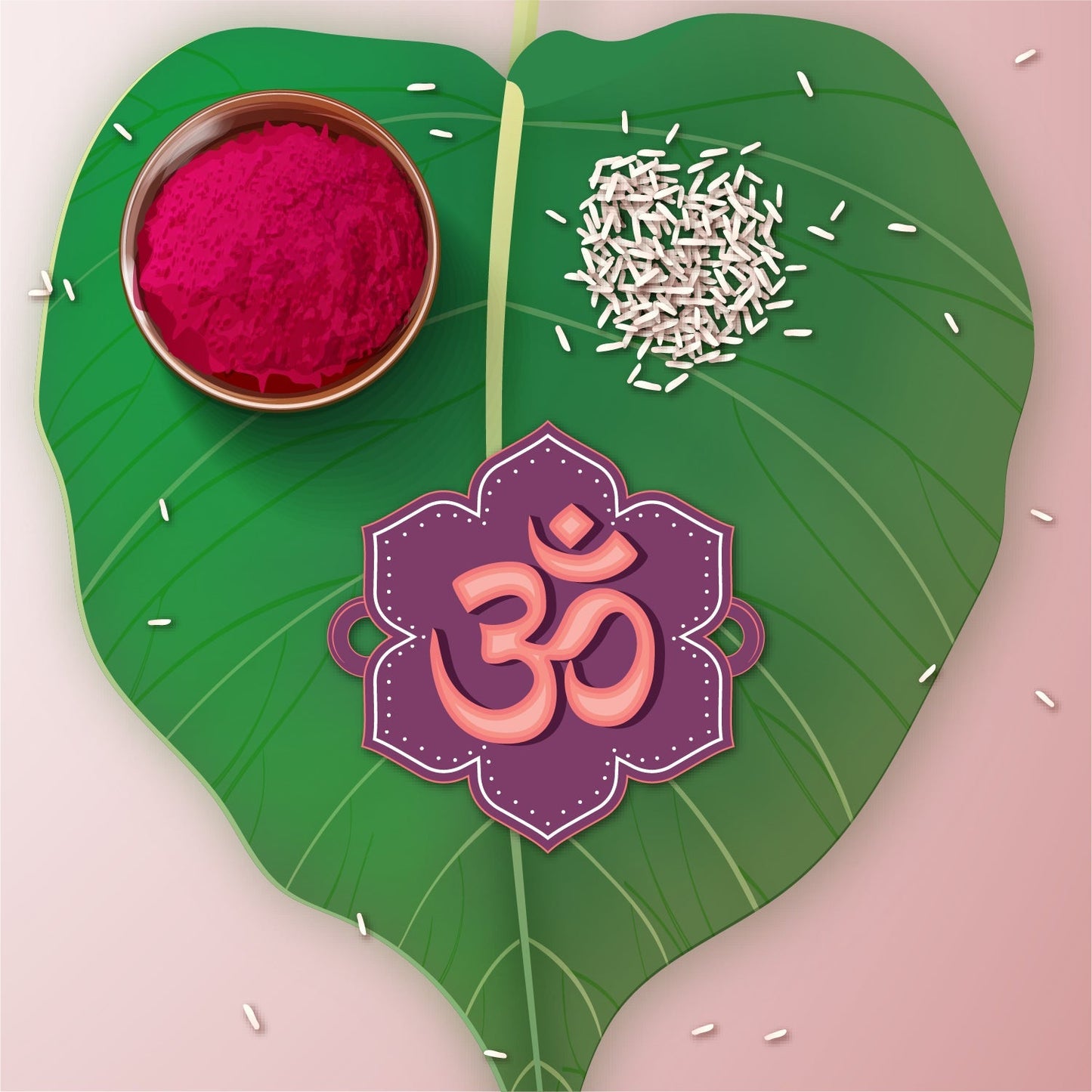 Indianvibez Om Wooden Rakhi with Rudraksha Thread, Rakhi for Brother - Kids Rakhi - Swadesiicart