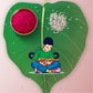 Indianvibez Padhaku Bhai Wooden Rakhi, Rudraksha Rakhi for Brother - Kids Rakhi - Swadesiicart