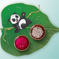 Indianvibez Panda Wooden Rakhi with Rudraksha, Cute Animal Rakhi for Brother, Shop India - Kids Rakhi - Swadesiicart