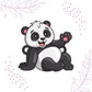 Indianvibez Panda Wooden Rakhi with Rudraksha, Cute Animal Rakhi for Brother, Shop India - Kids Rakhi - Swadesiicart
