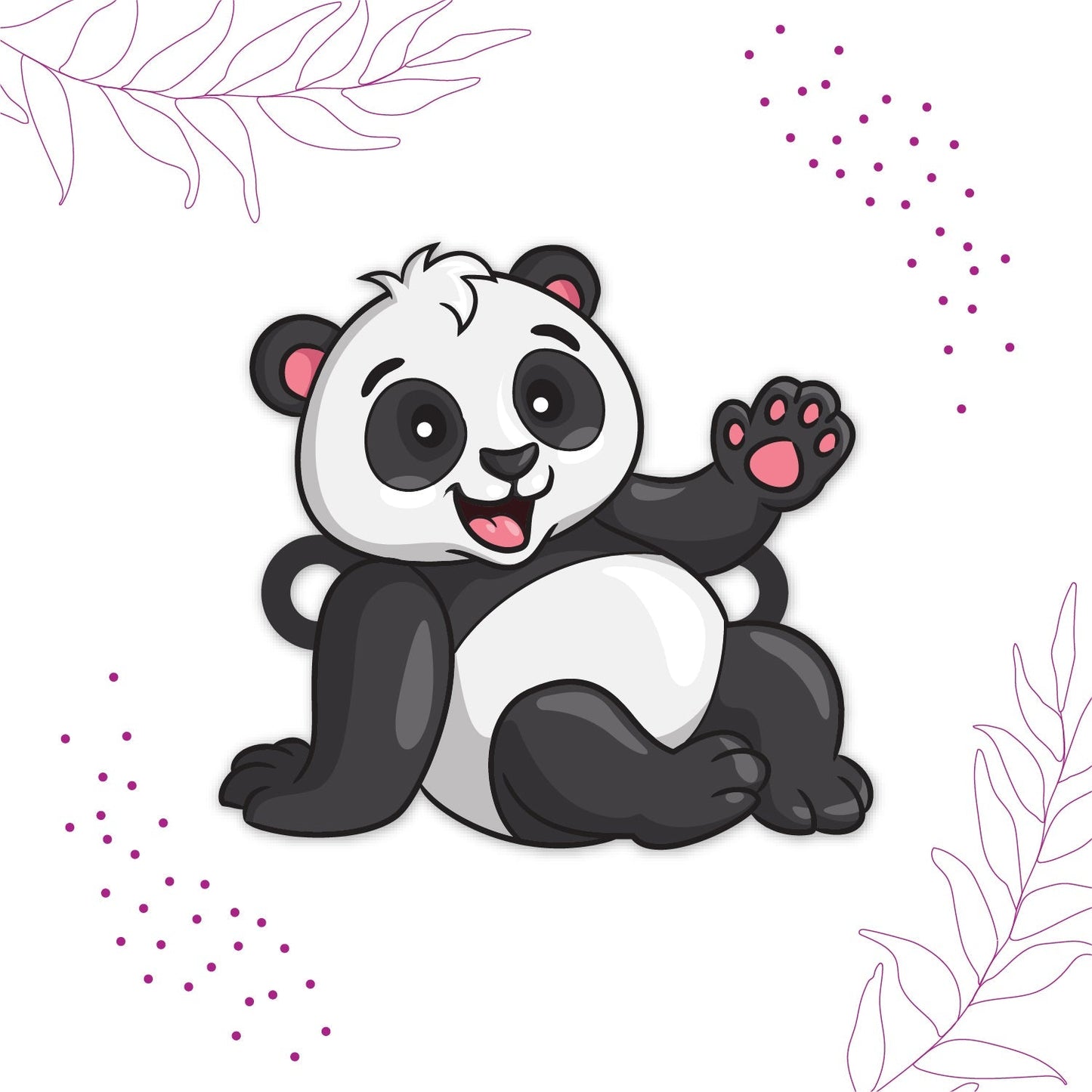 Indianvibez Panda Wooden Rakhi with Rudraksha, Cute Animal Rakhi for Brother, Shop India - Kids Rakhi - Swadesiicart