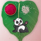 Indianvibez Panda Wooden Rakhi with Rudraksha, Cute Animal Rakhi for Brother, Shop India - Kids Rakhi - Swadesiicart