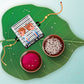 Indianvibez Partners in Crime Rakhi Wooden Rakhi for brother with Rudraksha Thread - Kids Rakhi - Swadesiicart