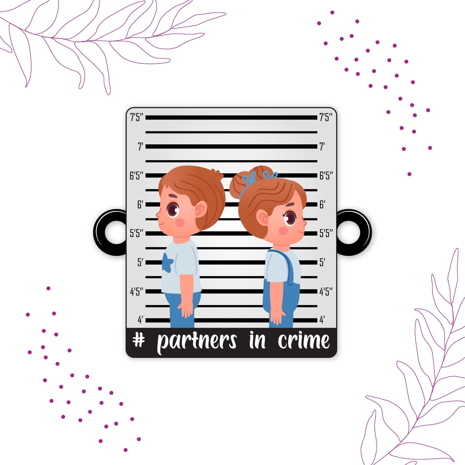 Indianvibez Partners in Crime Rakhi Wooden Rakhi for brother with Rudraksha Thread - Kids Rakhi - Swadesiicart