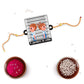 Indianvibez Partners in Crime Rakhi Wooden Rakhi for brother with Rudraksha Thread - Kids Rakhi - Swadesiicart