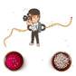 Indianvibez Photographer Bhai Wooden Rakhi with Rudraksha, Hobby Rakhi for Brother, Shop India - Kids Rakhi - Swadesiicart