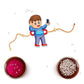 Indianvibez Selfie Wala Bhai Rakhi, Wooden Rakhi for Brother - Kids Rakhi - Swadesiicart